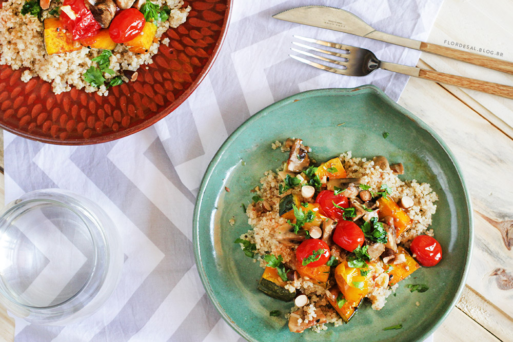 Salada de Vegetais e Quinoa – 145 Kcal